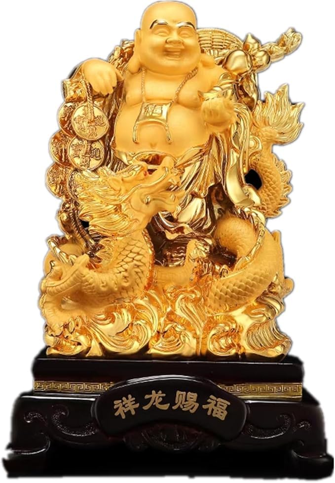 Amazon｜IMOOLY 布袋様 七福神 置物 大声で笑う布袋さん 大黒様 大黒