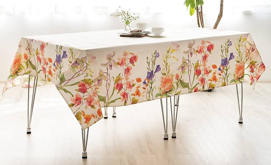 Amazon｜花柄撥水 テーブルクロス/サマーver【150×200cm
