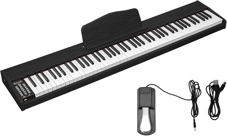 Amazon.co.jp: RiZKiZ 電子ピアノ 88鍵盤 電子キーボード ピアノ MIDI