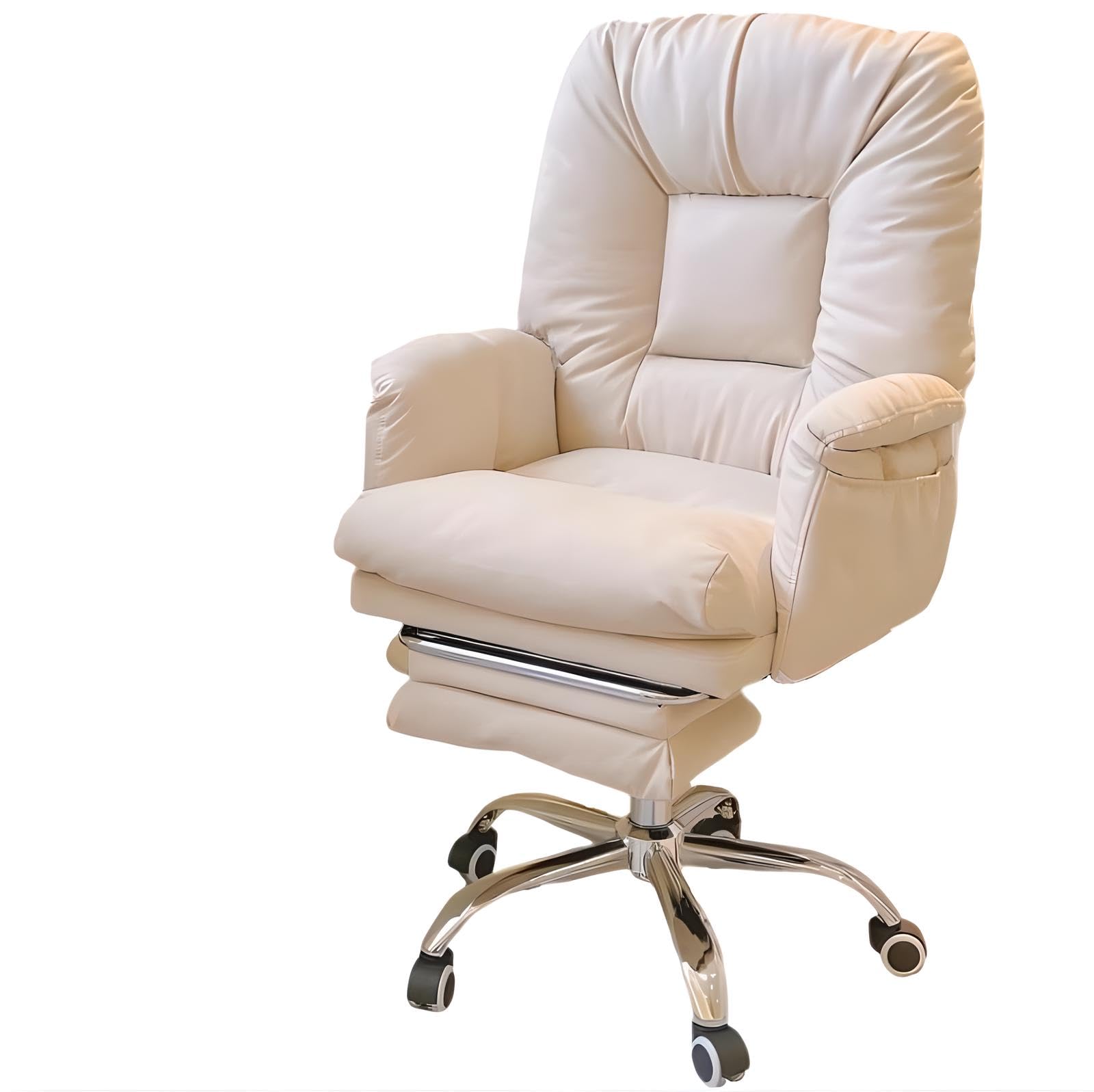 Amazon | BERUFURA リクライニングチェア 1人掛け 360度回転 座面昇降