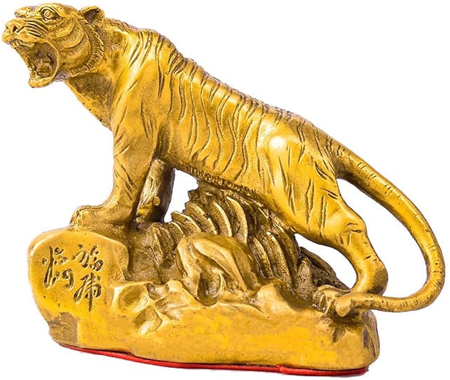 Amazon.co.jp: 風水インテリア 風水 虎の置物 とら 置物 銅製 虎 トラ