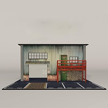 Amazon | Shamiina 1/64 車 ガレージ ジオラマ DIY プロジェクト