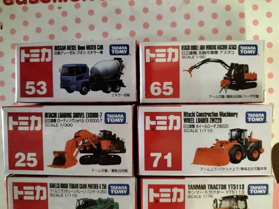 Amazon.co.jp: トミカ 8台セット 工事車両 日立建機 ショベルカー