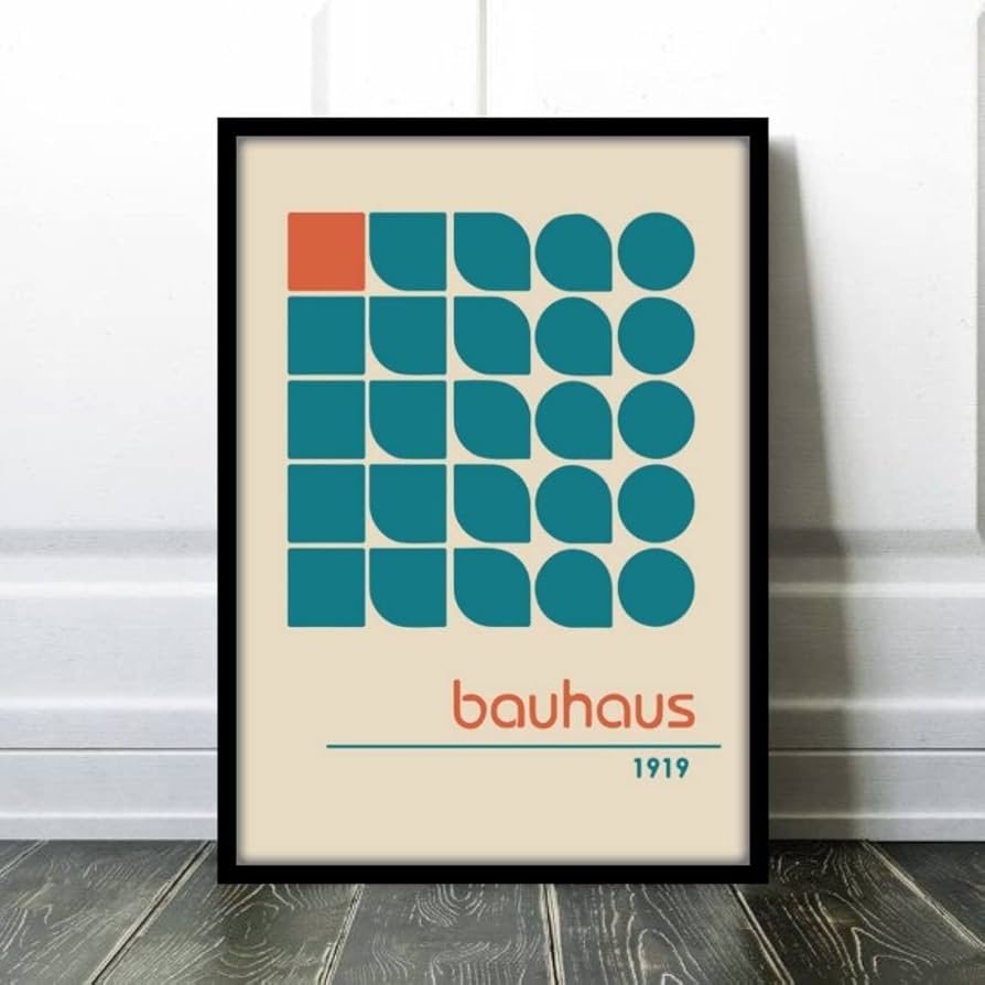 Amazon.co.jp: バウハウス デザイン5 フレーム付き ポスターaoipro (黒