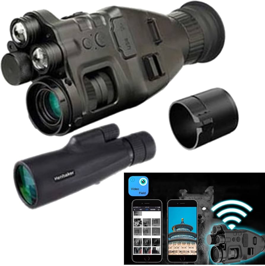 Amazon | WJW デジタル赤外線単眼ナイトビジョンゴーグル 暗視スコープ