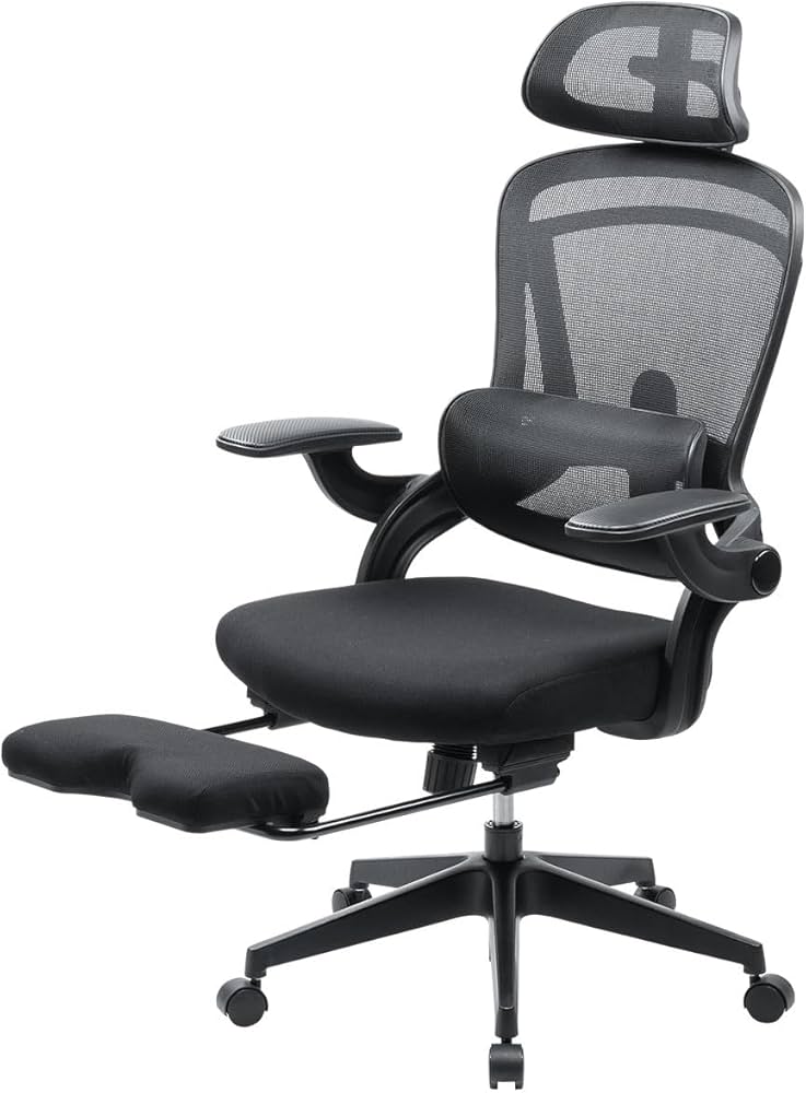 Amazon.co.jp: サンワダイレクト オフィスチェア メッシュ オットマン