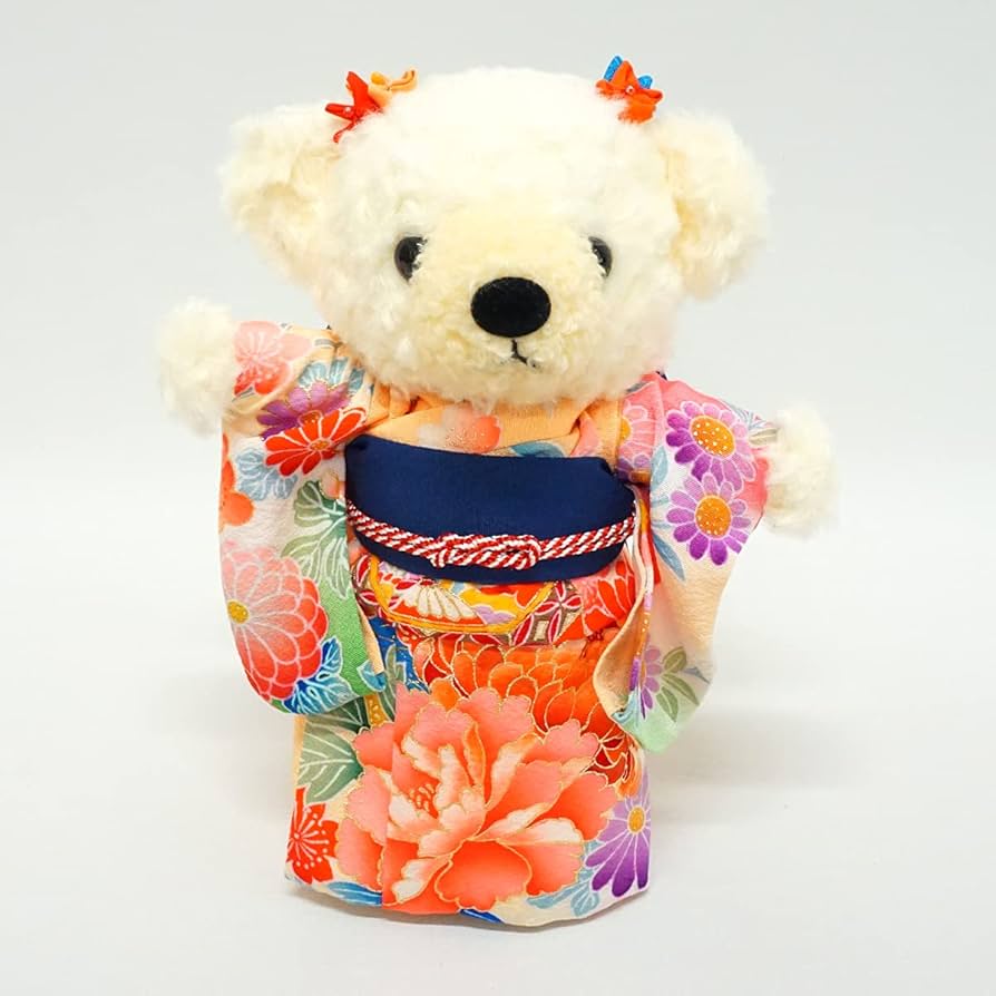 Amazon.co.jp: 着物ベア 29cm Lサイズ KIMONO OBI Bear 日本製