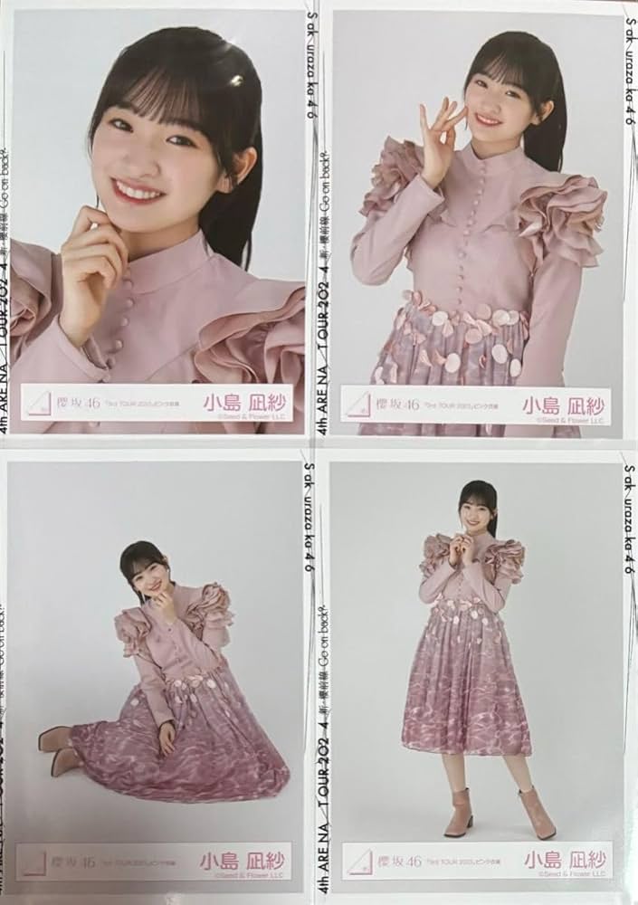 Amazon.co.jp: 櫻坂 櫻坂46 生写真 3rd Tour ピンク衣装 小島凪紗