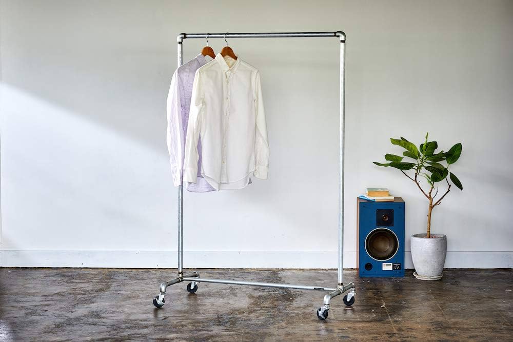 Amazon.co.jp: W STANDARDインダストリアルスチールハンガーラック HR