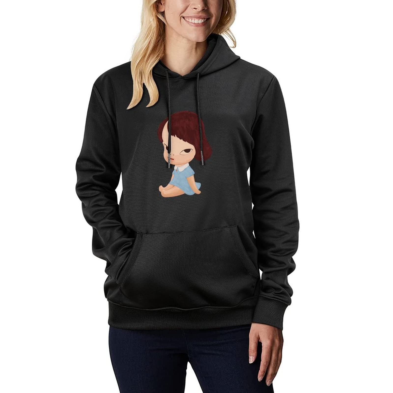 Amazon.co.jp: 奈良美智 パーカー トレーナー 裏毛 長袖 フード付き