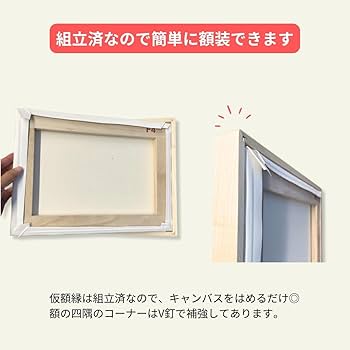 Amazon.co.jp: 油絵用 仮額縁 F8号 ガラス無し 木地 白木材 : ホーム