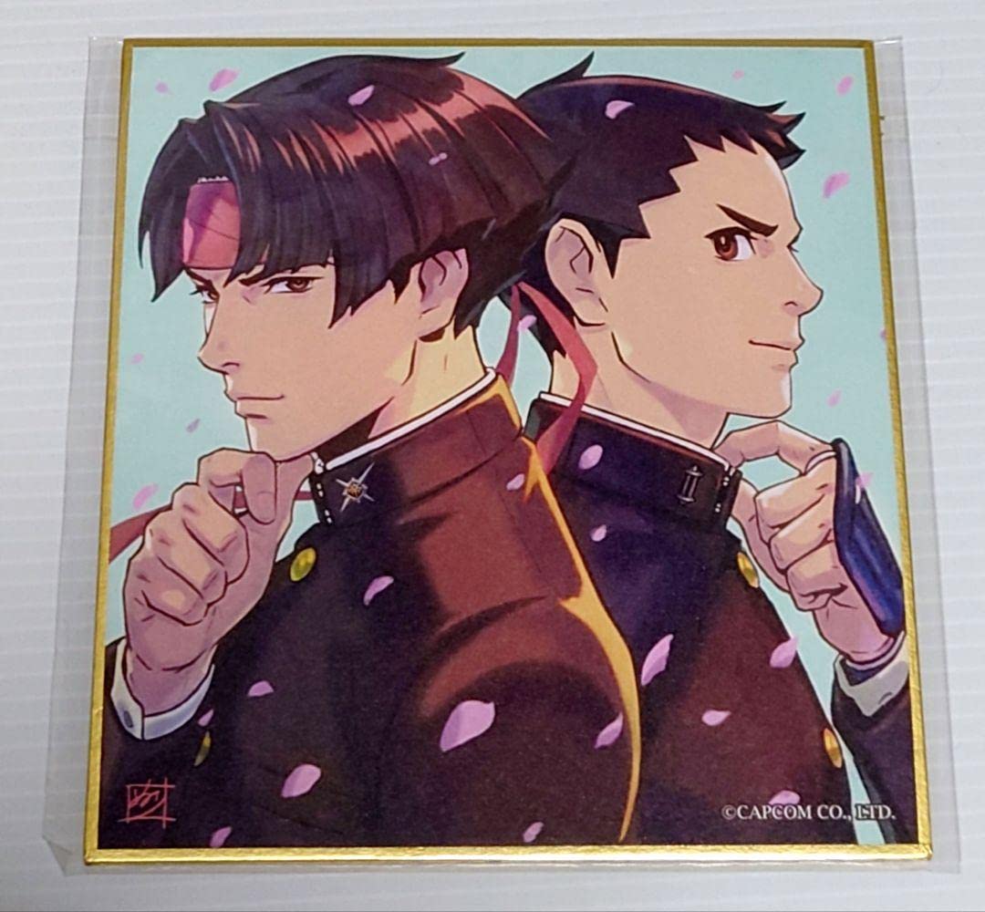 Amazon.co.jp: 大逆転裁判 ミニ色紙 亜双義一真 成歩堂龍ノ介 : 文房具