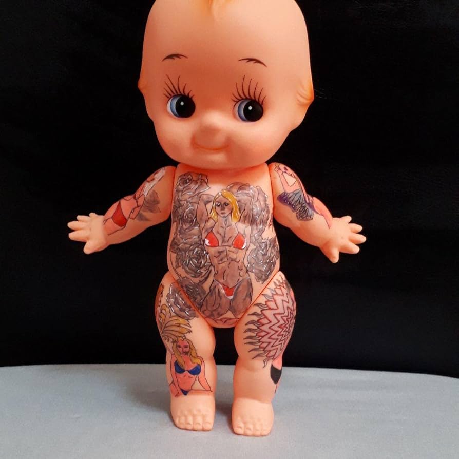 Amazon | 入れ墨キューピー人形(34㎝ | 人形・ドール | おもちゃ