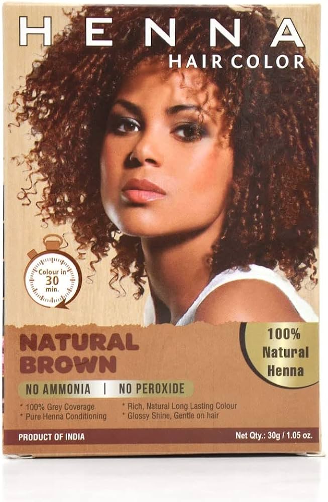 Amazon.com : Natural Brown Hair Dye for Women & Men – 100% Grey