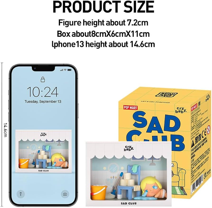 Amazon.co.jp: POPMART CRYBABY Sad Club シリーズ シーンセット【1