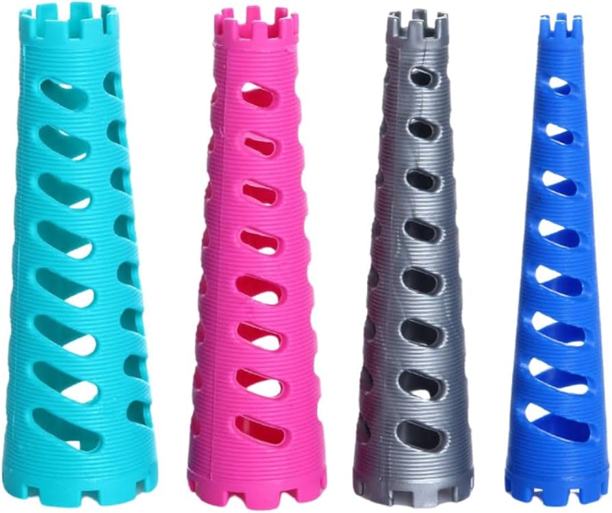 Amazon | ヘアパーマロット 円錐 ロッド 4サイズ48本セット パーマ