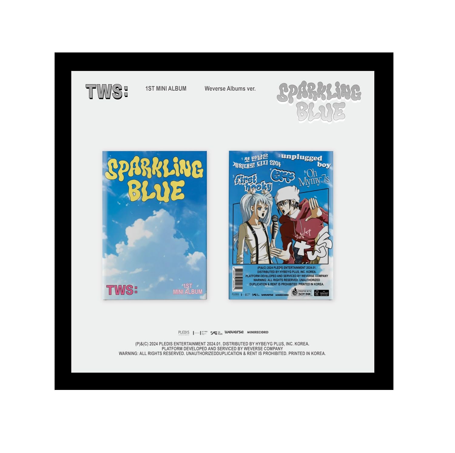 WEVERSE TWS Sparkling Blue Weverse 予約 トレカ シニュ ALBUMS Ver