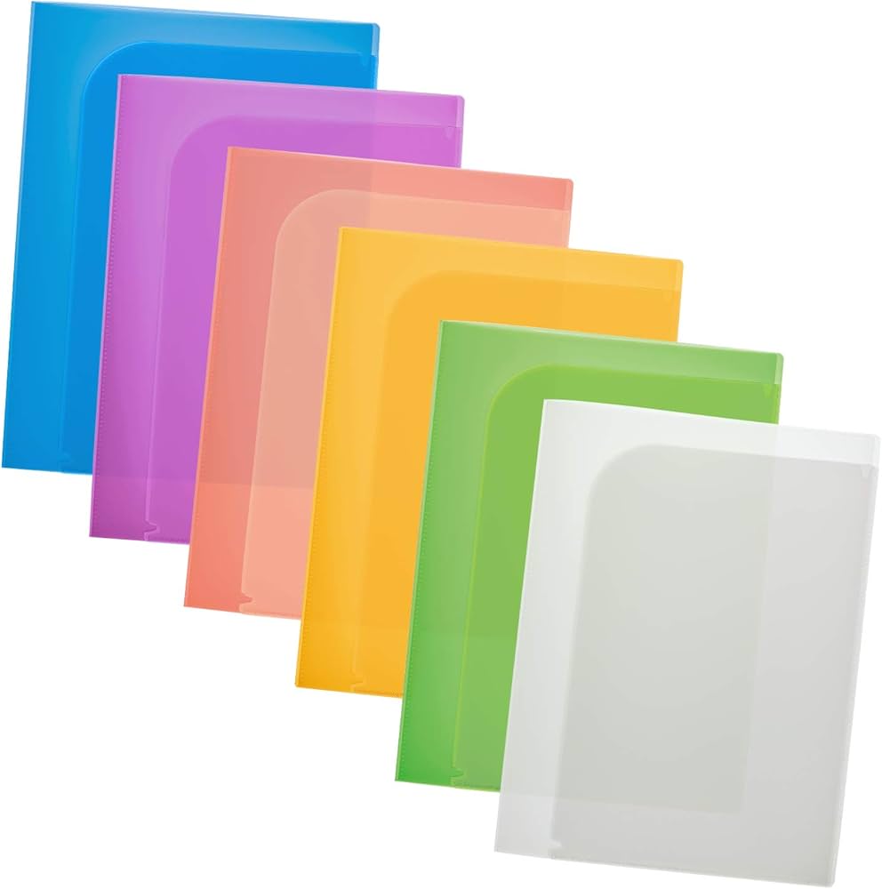 Amazon | プラス クリアホルダー 通知表ホルダー ポケットホルダー 6