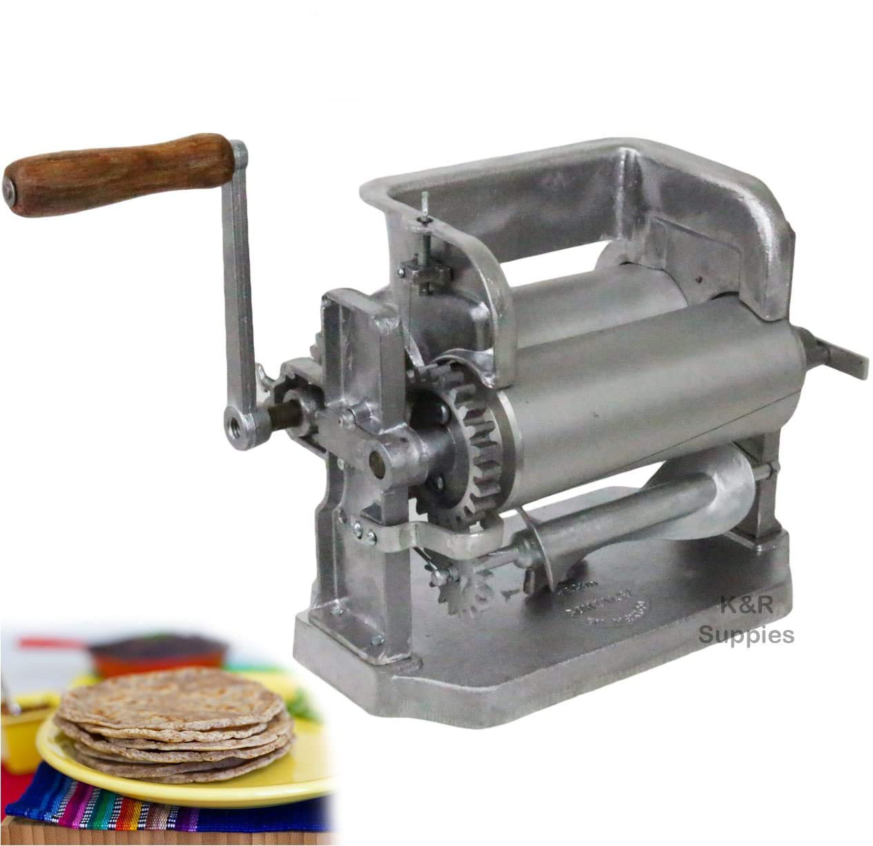 Amazon | Tortilla Maker ローラーGonzalez 手動クランクプレス 5.5
