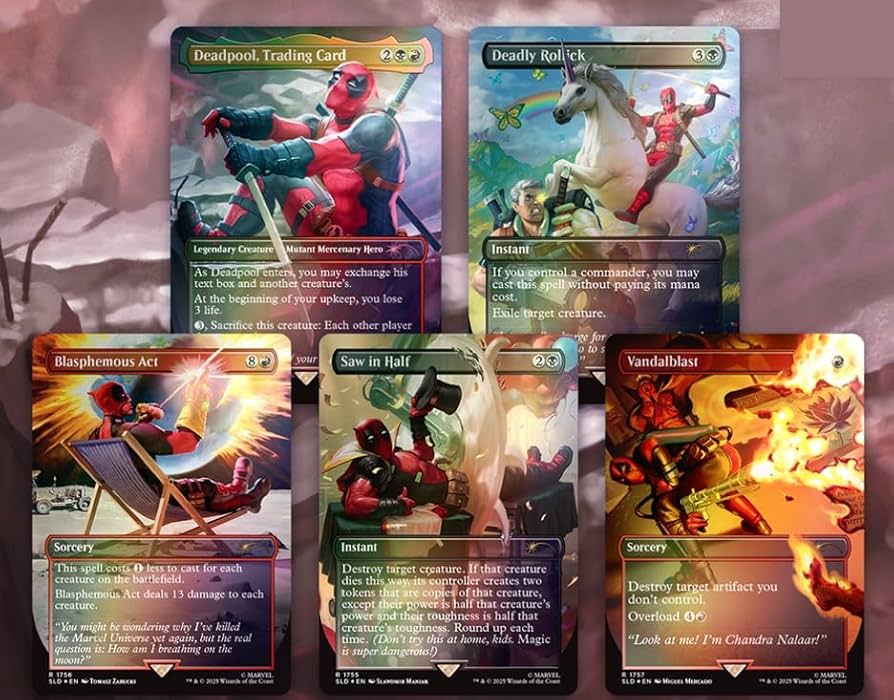 Amazon.com: MTG Secret Lair: Secret Lair x Marvel's Deadpool (Foil