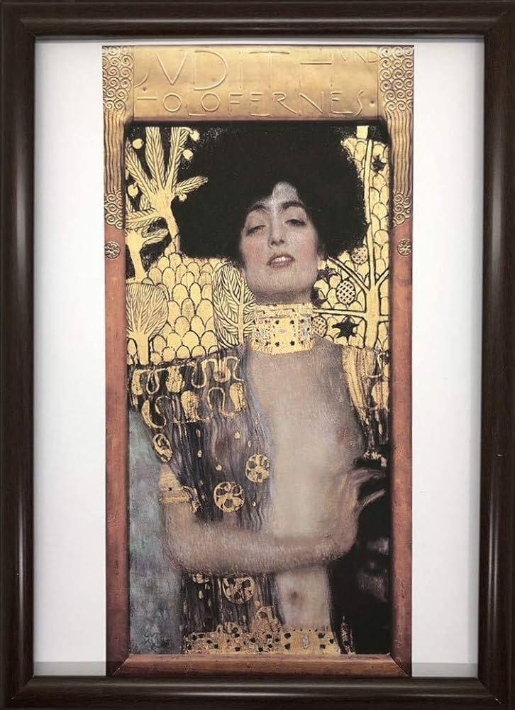 Amazon.co.jp: グスタフ クリムト ユディトⅠ A4 ポスター 輸送用 額