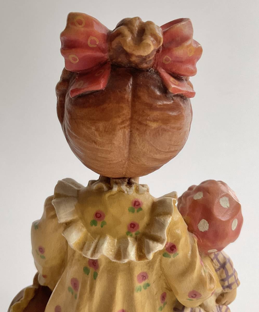 世界2500体限定◇ANRI木彫◇春の踊り 金彩 アンリ 世界2500体限定