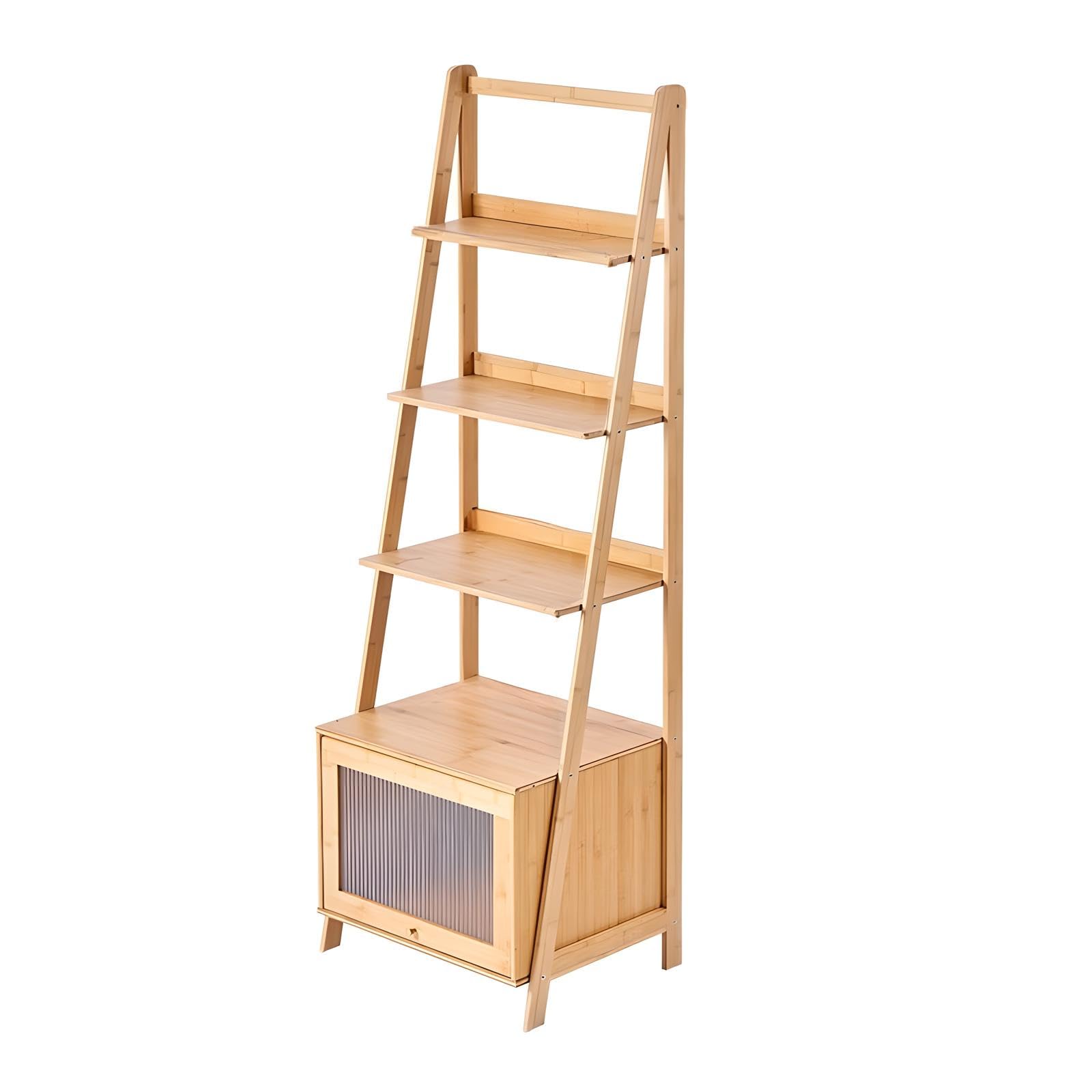 Amazon | JIHYECOU オープンシェルフ ラック 幅49×奥行40×高さ150cm 4