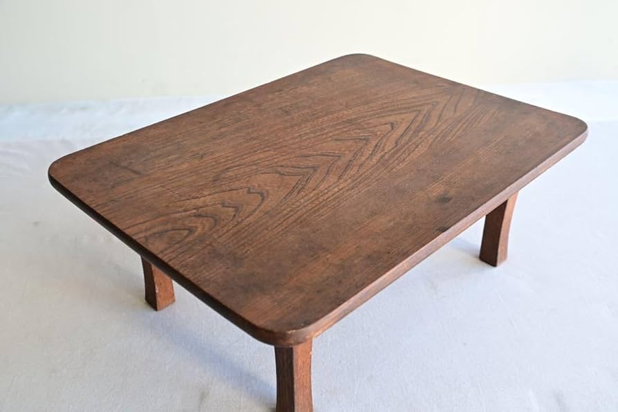 Amazon.co.jp: 【骨董品】ミニちゃぶ台飾り台レトロアンティークロー