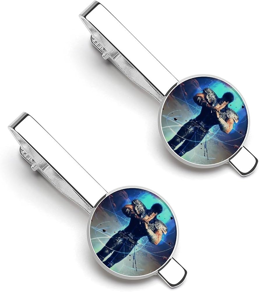 Amazon.co.jp: ネクタイピン 2本セット 北斗の拳 アクセサリー タイ