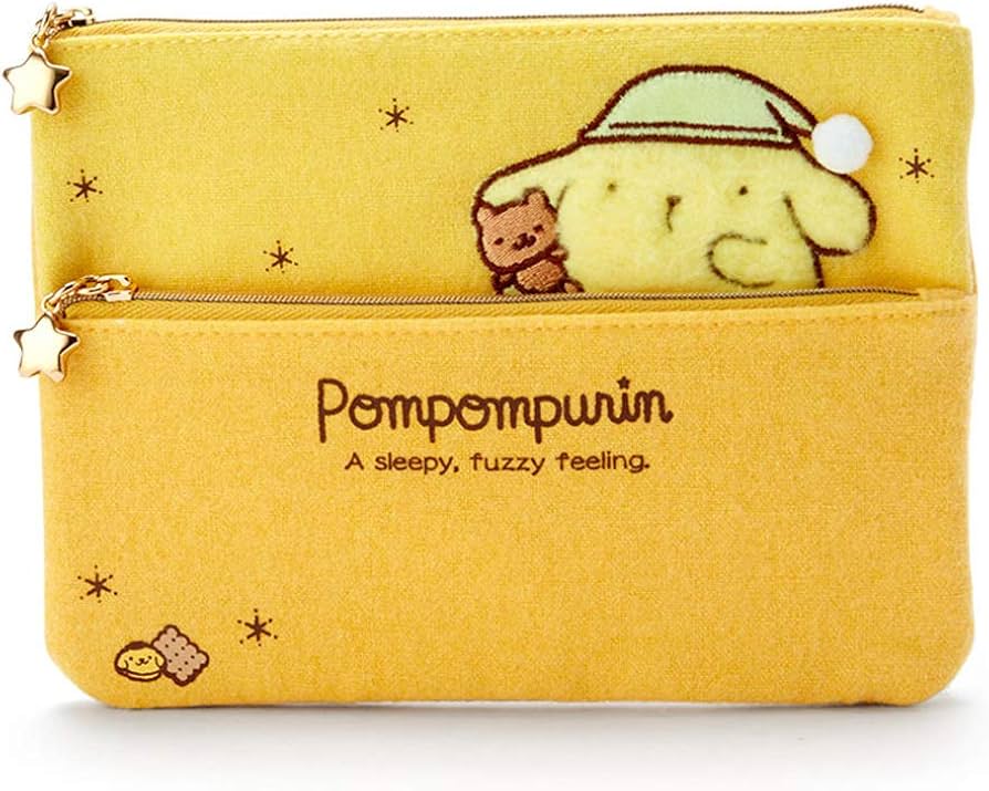 Amazon | サンリオ(SANRIO) ポムポムプリン 2段フラットポーチ(ねむ