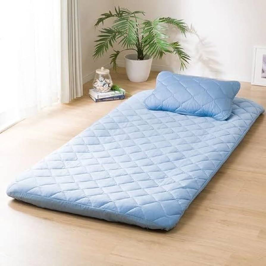 Amazon｜ニトリ BOXパッド サラモチ n-s NクールSP ブルー シングル