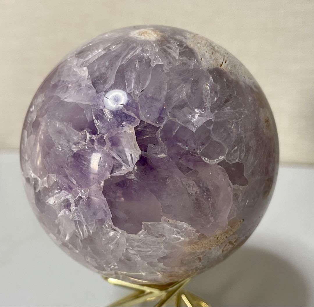 Amazon.co.jp: ジオード ピンクアメジスト スフィア パワーストーン