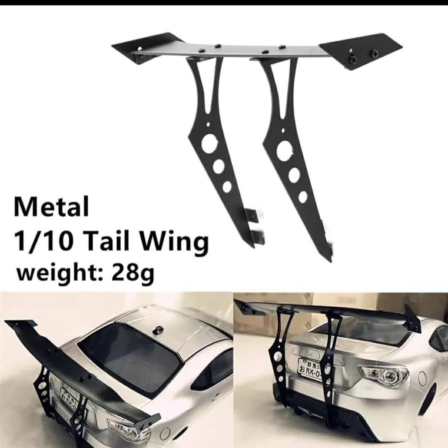 Amazon.co.jp: 本格 GT ウイング 1/10 バックマウントタイプ アルミ製