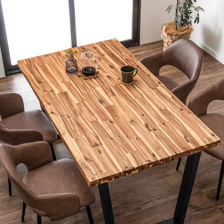 Amazon｜タンスのゲン ダイニングテーブル 単品 幅140cm 4人掛け