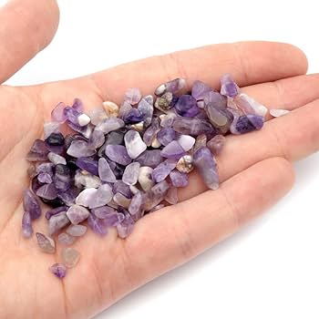 Amazon.co.jp: アメジスト さざれ石 中粒 100g 天然石 パワーストーン