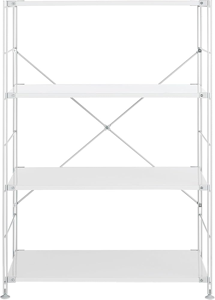 Amazon｜無印良品 スチールユニットシェルフ・スチール棚セット ライト