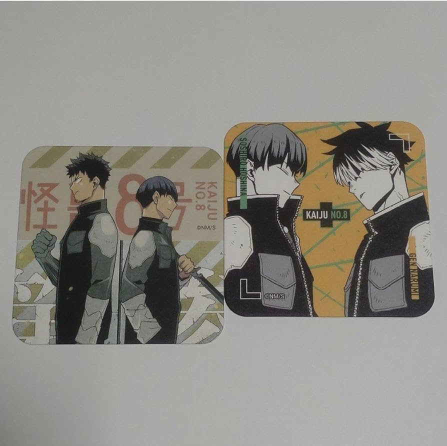 Amazon.co.jp: 保科宗四郎 日比野カフカ 鳴海弦 アートコースター 怪獣