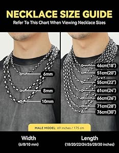 Men's Black Stainless Steel Flat Byzantine Chain Jewelry Gift Link