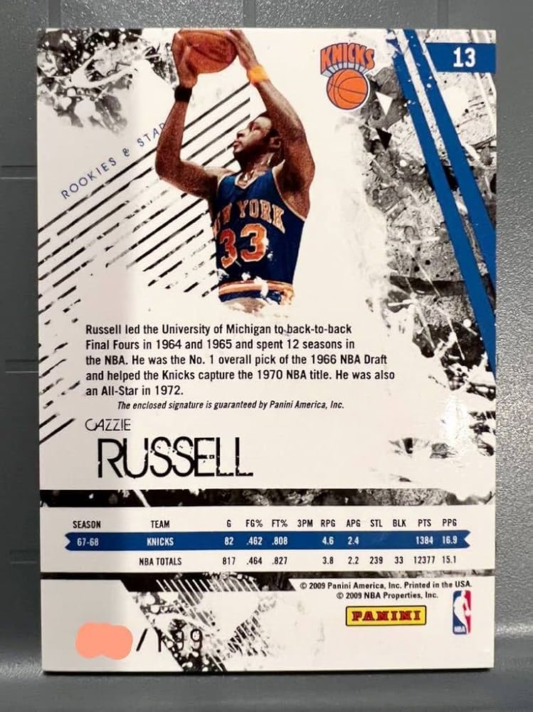 Amazon.co.jp: 初年度 超絶レア選手199枚限定 Auto 09 Panini Cazzie