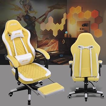 Amazon.co.jp: JKOOK ゲーミングチェア オットマン付き 多機能 連動