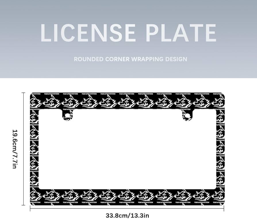 Amazon.co.jp: ナンバープレートフレーム マンウィズアミッション