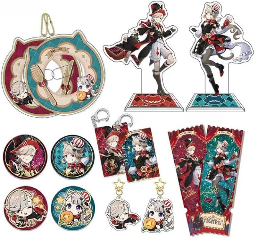 Amazon.co.jp: 原神 リネ リネット アクリルスタンド セット コラボ