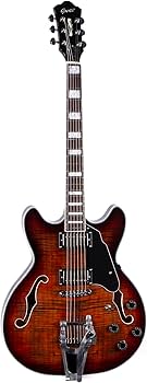 Amazon | GROTE 335 style Jazz Electric Guitar with Bigsby Semi