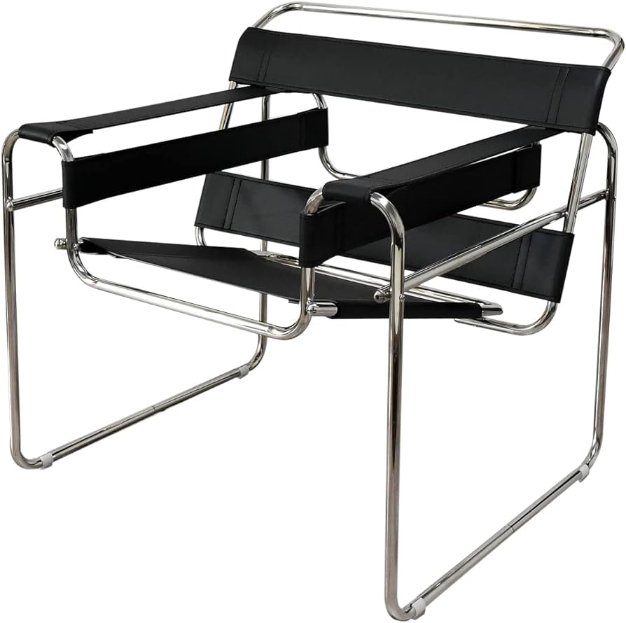 Amazon｜ワシリーチェア PVC仕様 色ブラック マルセルブロイヤーによる