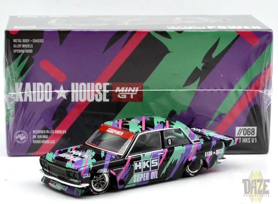 Amazon | MINI GT 1:64 Scale Model KAIDO HOUSE - DATSUN 510 PRO