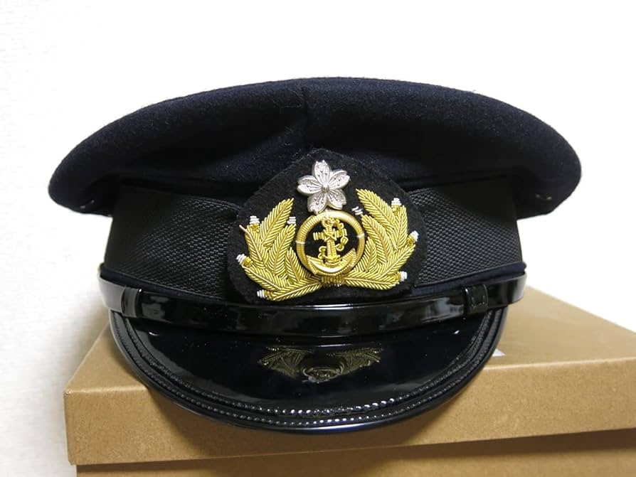 Amazon.co.jp: WW2 大日本帝国海軍 士官軍帽 前章付 精密複製 IJN 制帽