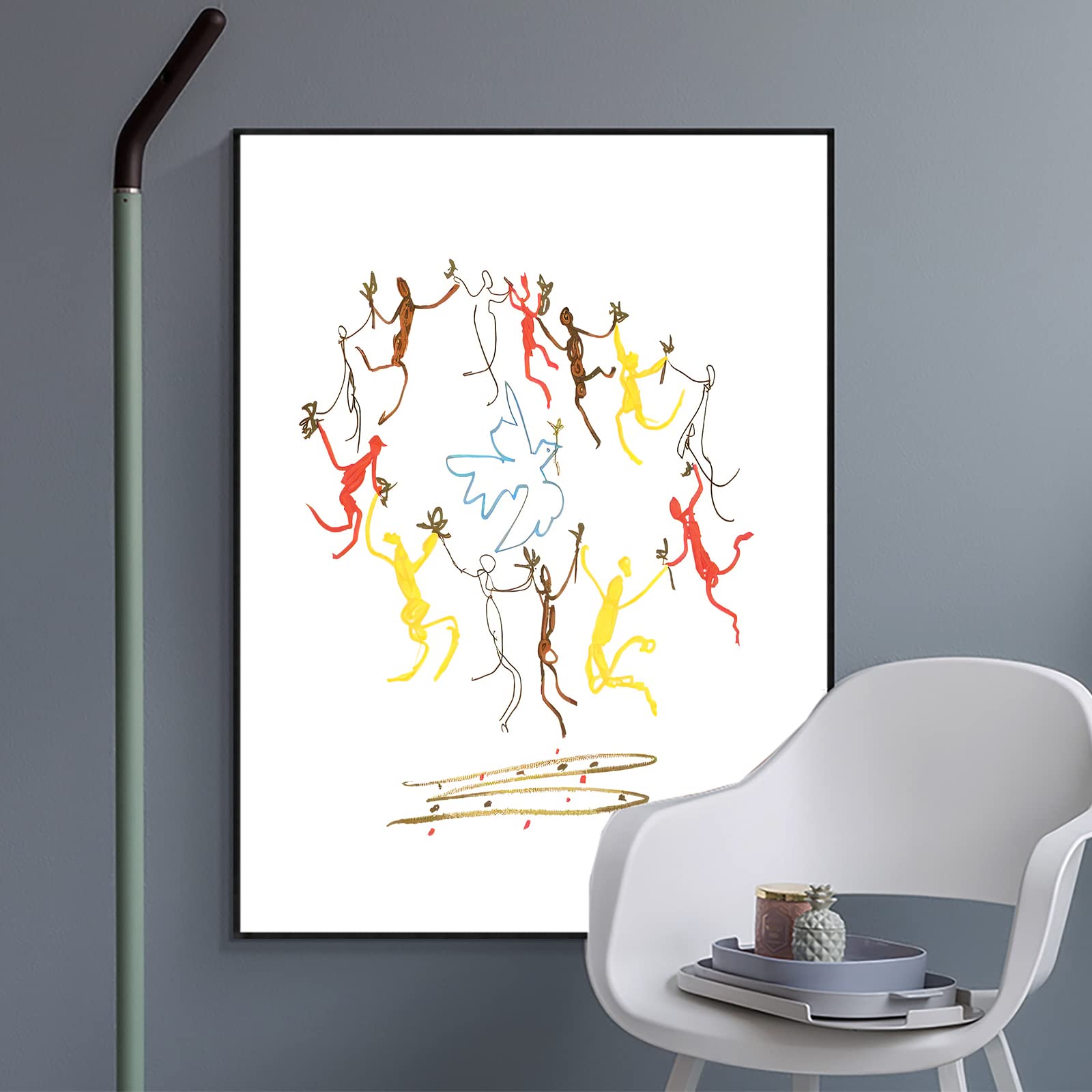 Amazon.co.jp: 123 Life Picasso 青春のダンス プリント パブロ