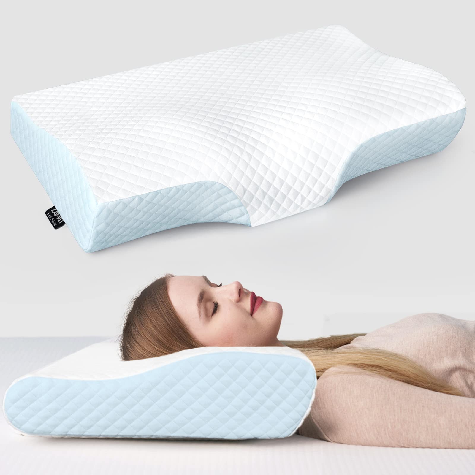 Amazon.com: ZAMAT Memory Foam Pillow for Neck Pain Relief
