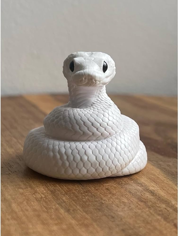 Amazon.co.jp: 白蛇 置物 高さ:約4.5cm : ホーム＆キッチン