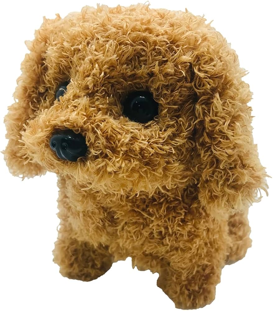 Amazon.co.jp: TKSK トコトコわんちゃん トイプー 動くぬいぐるみ 歩く